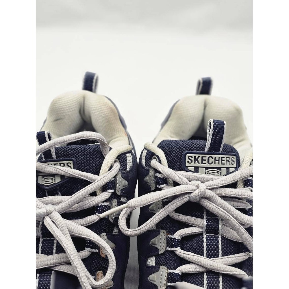 Skechers Steel Toe Work Shoes Men's Sz 12 Navy Blue Grey Chunky Utility Sneakers - Picture 6 of 13